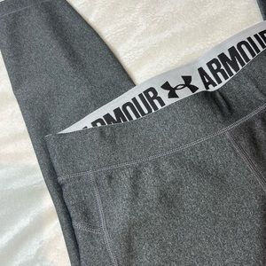 Womens Gray Under Armour Compression Athletic Legging Size L